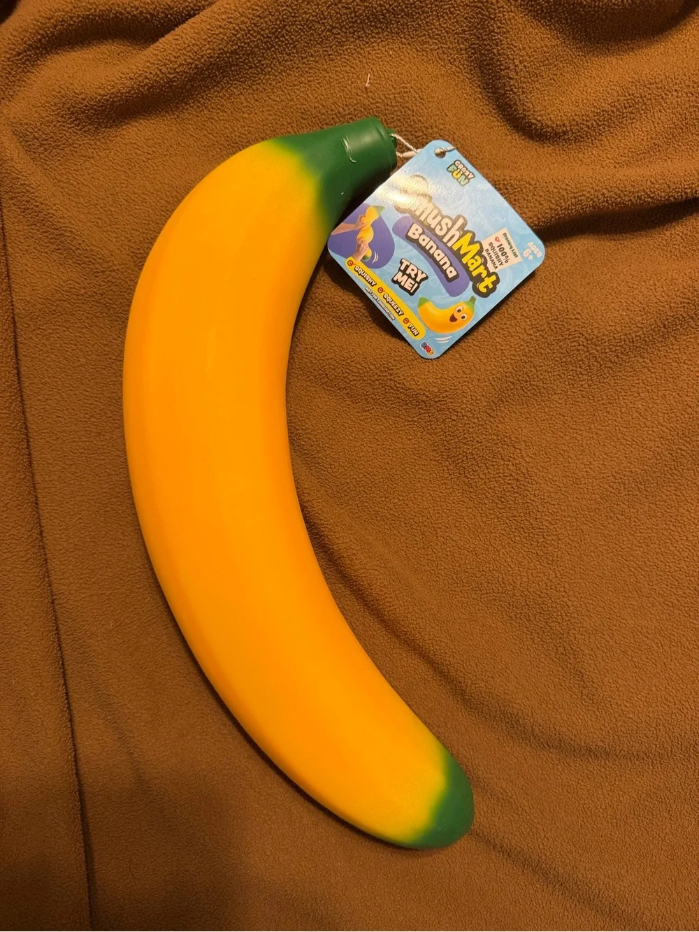 Squeeze Banana Toy - Yellow & Green